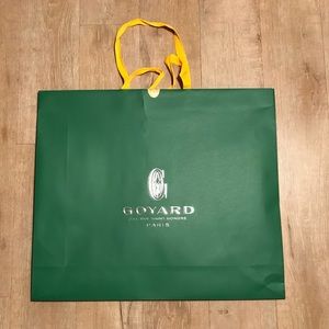 Goyard green shopping bag large